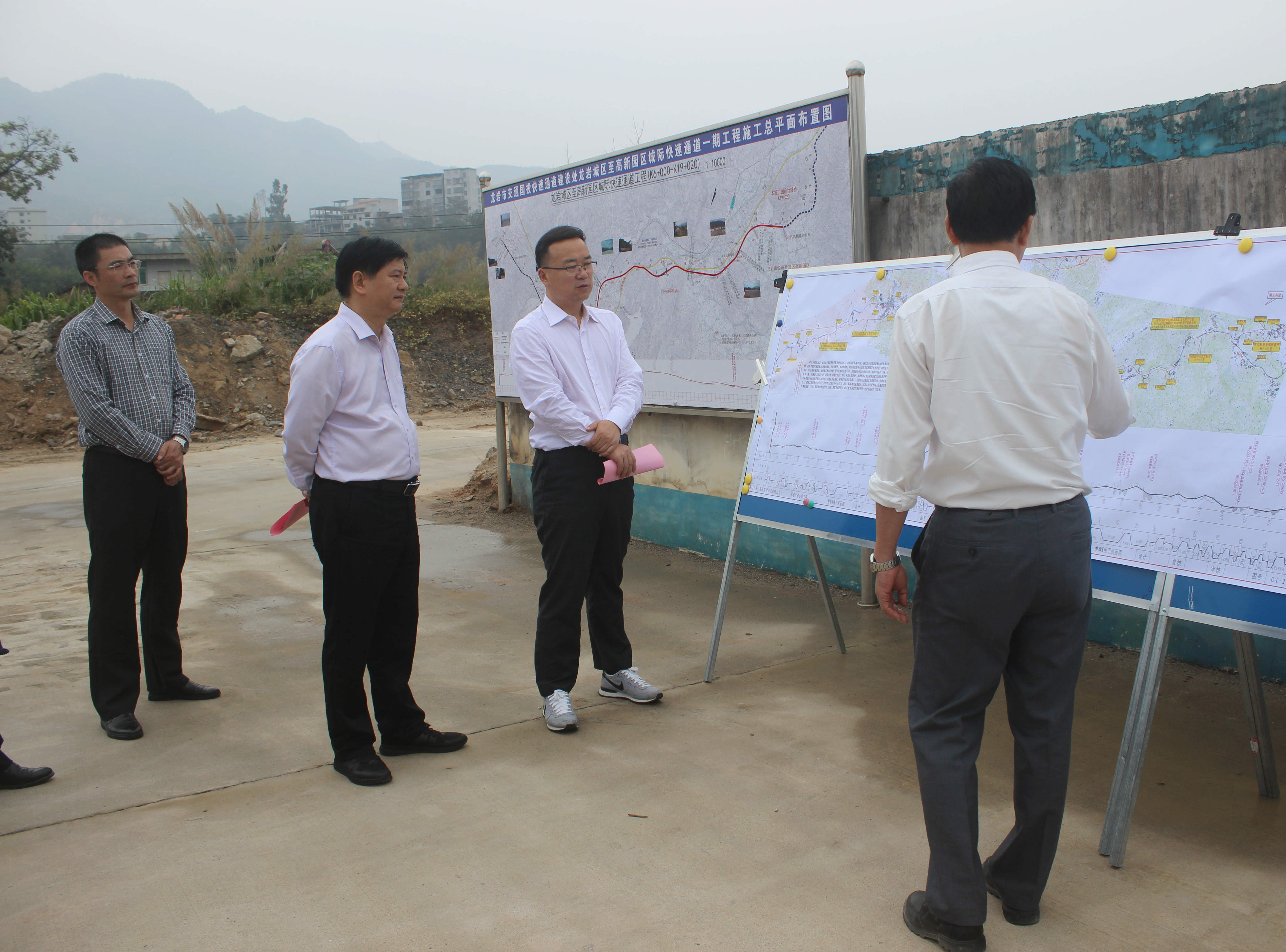 区委书记王金福一线督导重点项目建设