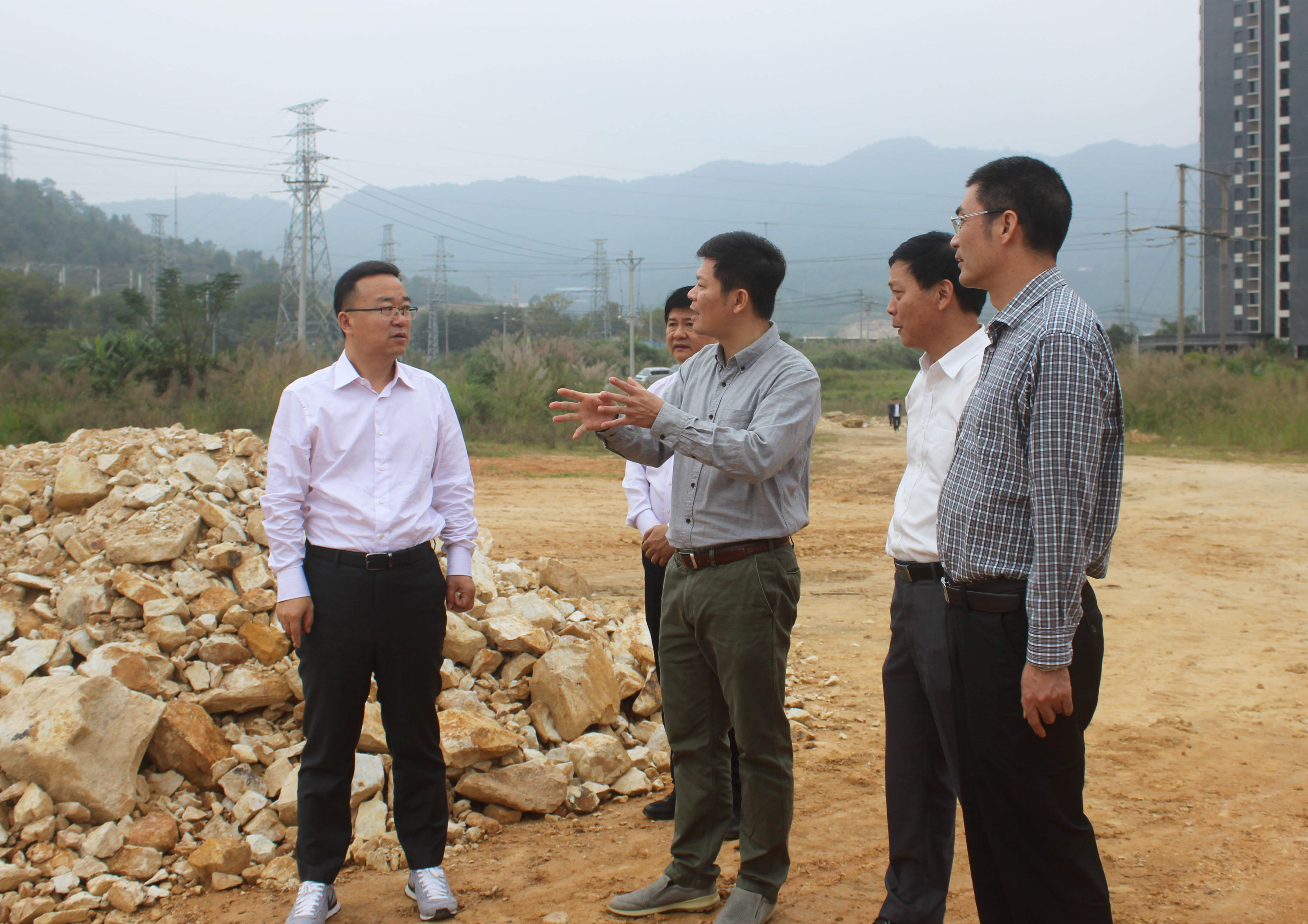 区委书记王金福一线督导重点项目建设