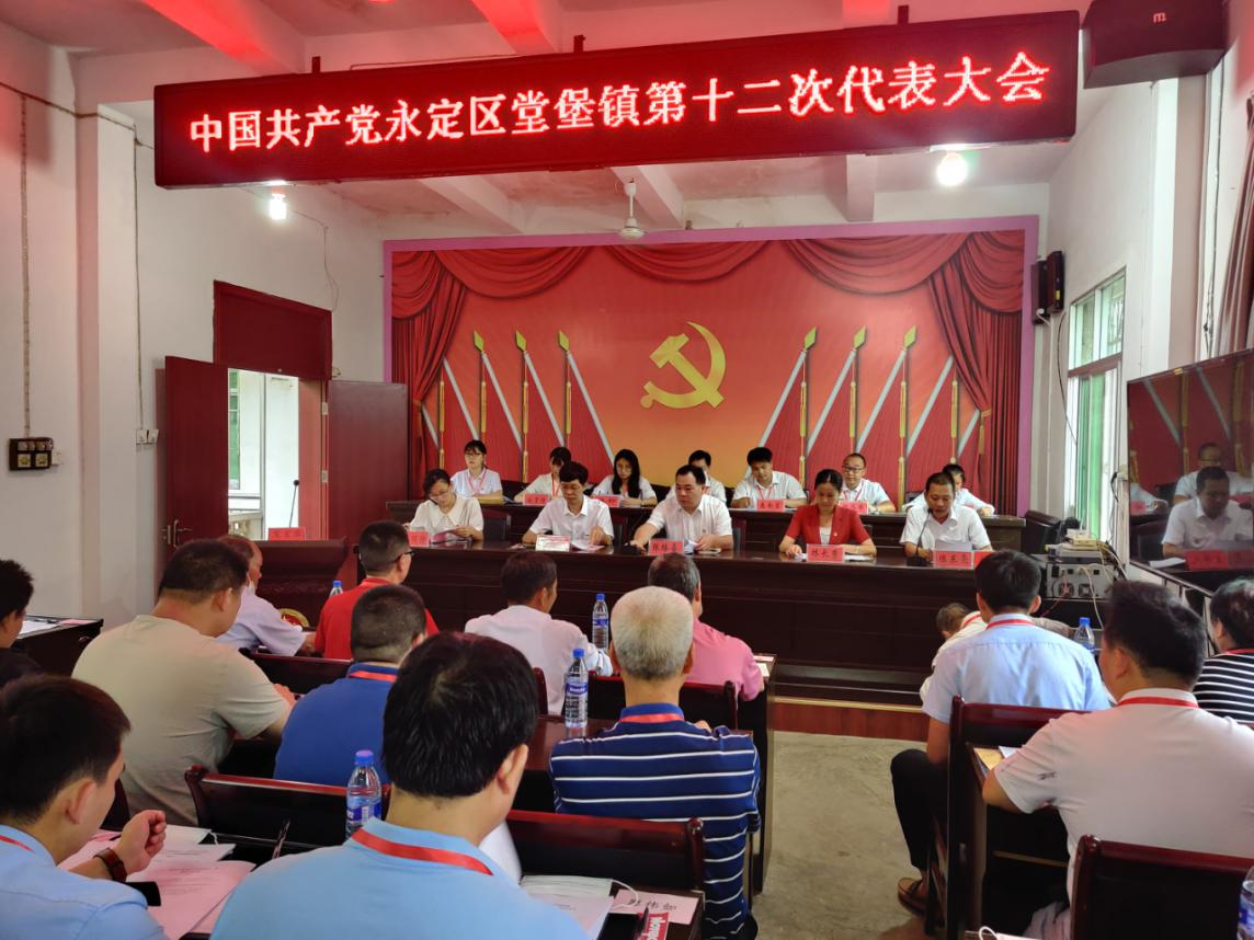 堂堡镇第十二次党代会召开 -乡镇之窗-永定新闻网